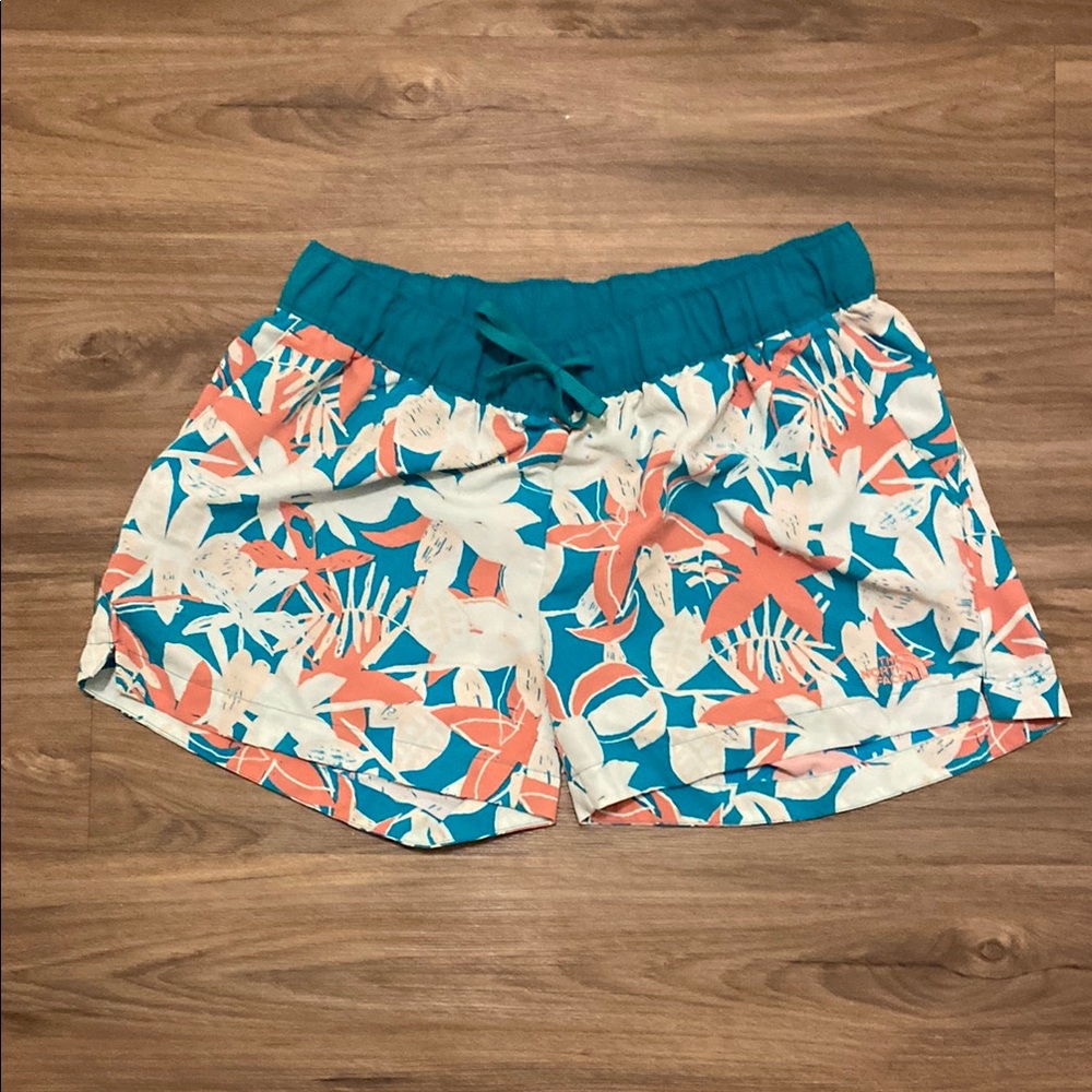 The North Face Shorts Pink Teal‎ floral Print